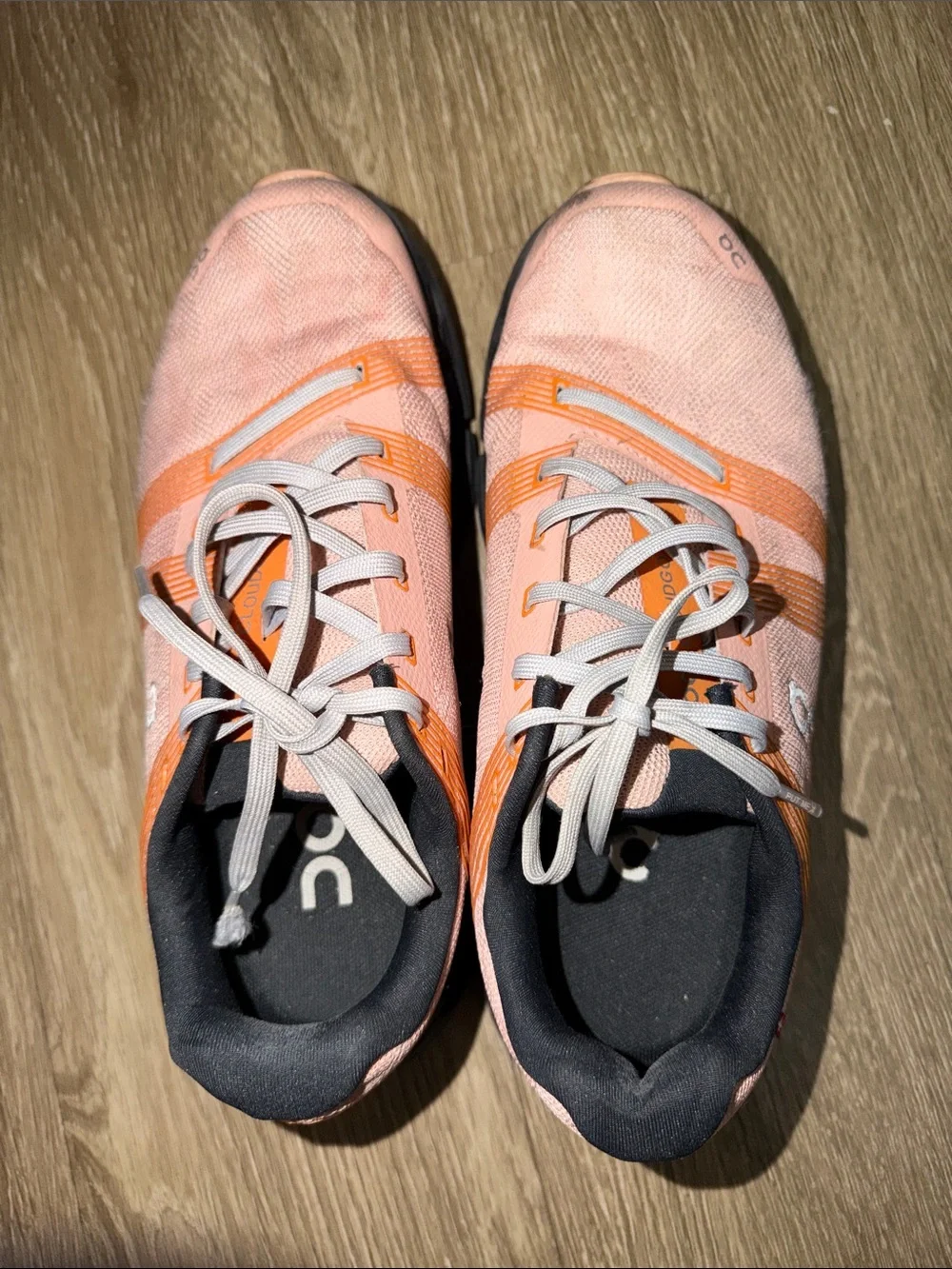 On Running Women's Peach and Orange Lightweight Running Shoes
